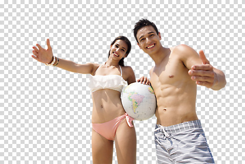 서양인 백인 편집 편집이미지 커플 여자 남자 웃음 상반신 20대 성인 두명 앞모습 여름휴가 바캉스 비키니 지구본 PNG 편집소스 여름_계절 외국인 계절 수영복 뷰포인트 관계 휴가 표정 사람 청년 파일형식