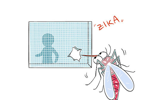 실루엣 일러스트 한명 사람 건강관리 구멍 모기 지카바이러스 방충망 AI_파일형식 국내일러스트 1 촬영기법 건강 관리 바이러스 해충 파일형식 벡터