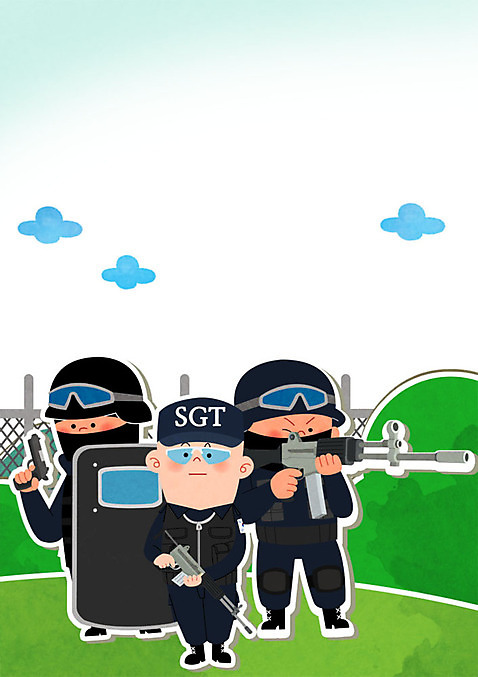 PSD 남자 일러스트 성인 세명 군인 총 연습 군복 군용 조준 방패 경호원 철망 군모 군인캐릭터 해병 구름_자연 일러캐릭터 자연요소 직업 캐릭터 무기 유니폼 군대 사람 국군 해병대 파일형식