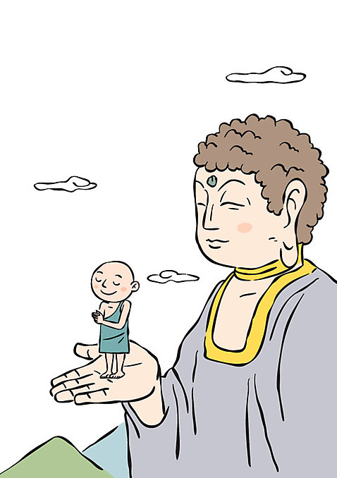 전신 남자 불교 일러스트 한명 서기 상반신 성인 승려 부처 합장 AI_파일형식 국내일러스트 1 종교 모션 사람 손짓 성직자 파일형식 벡터