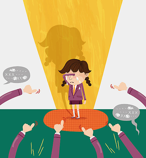 전신 여자 교복 일러스트 손가락 중학생 청소년 고등학생 고등학교 서기 여러명 신체부위 가리킴 울음 눈물 중학교 놀림 따돌림 삿대질 왕따 욕설 학교폭력 AI_파일형식 국내일러스트 학생 손 옷 감정 다수 학교 모션 표정 사람 손짓 폭력 파일형식 벡터
