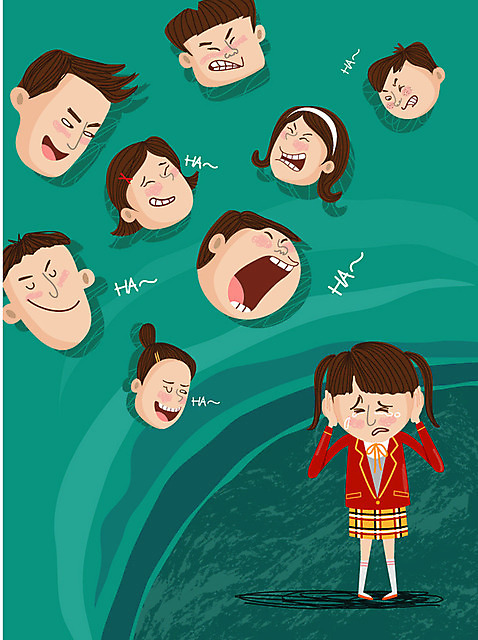 전신 여자 남자 교복 얼굴 일러스트 중학생 고등학생 스트레스 고등학교 여러명 울음 귀막기 눈물 중학교 비웃음 놀림 따돌림 왕따 학교폭력 AI_파일형식 국내일러스트 학생 옷 감정 다수 학교 모션 청소년 표정 사람 손짓 신체부위 폭력 파일형식 벡터