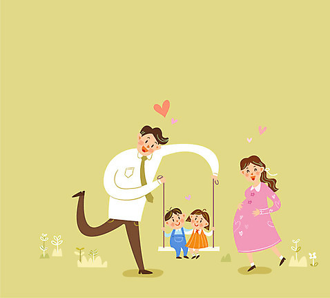 전신 여자 남자 행복 어린이 일러스트 가족 사랑 웃음 들기 여러명 성인 임산부 임신 하트 즐거움 그네 놀기 프레임일러스트 AI_파일형식 국내일러스트 모양 감정 다수 관계 모션 프레임 표정 사람 파일형식 벡터